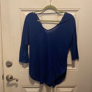 Blue 3/4 sleeve tee